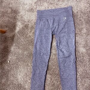 Gymshark Blue Performance Leggings High Waist Seamless